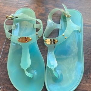 Turquoise Michael Kors sandals